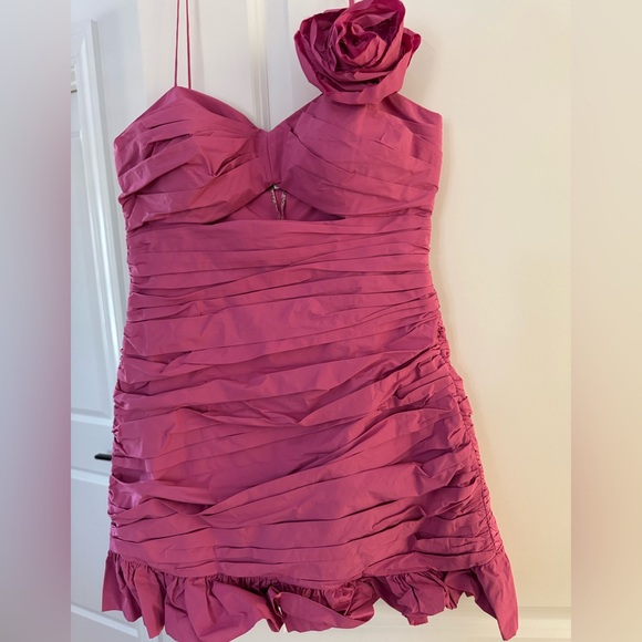 NWT - LoveShackFancy Jessilyn Dress in Pomegranate Pink - Picture 4 of 8